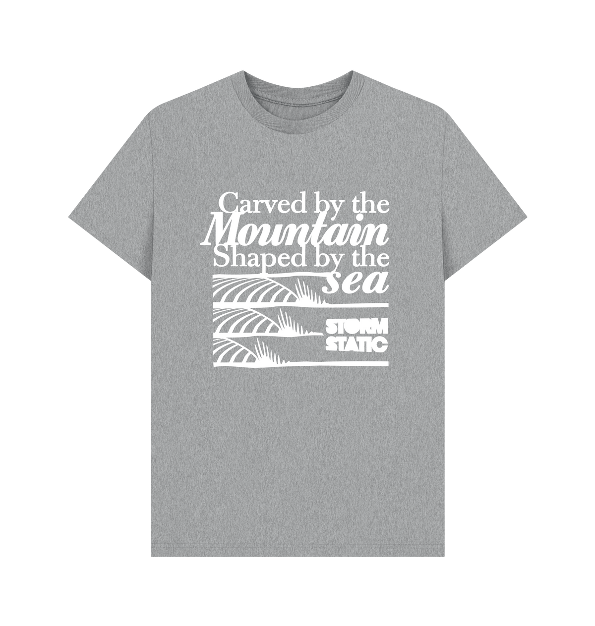 Athletic Grey Printed T-shirt Front