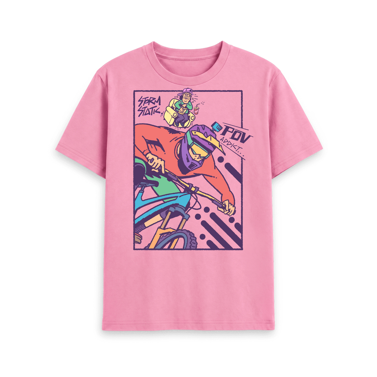Rose Pink Printed T-shirt Back