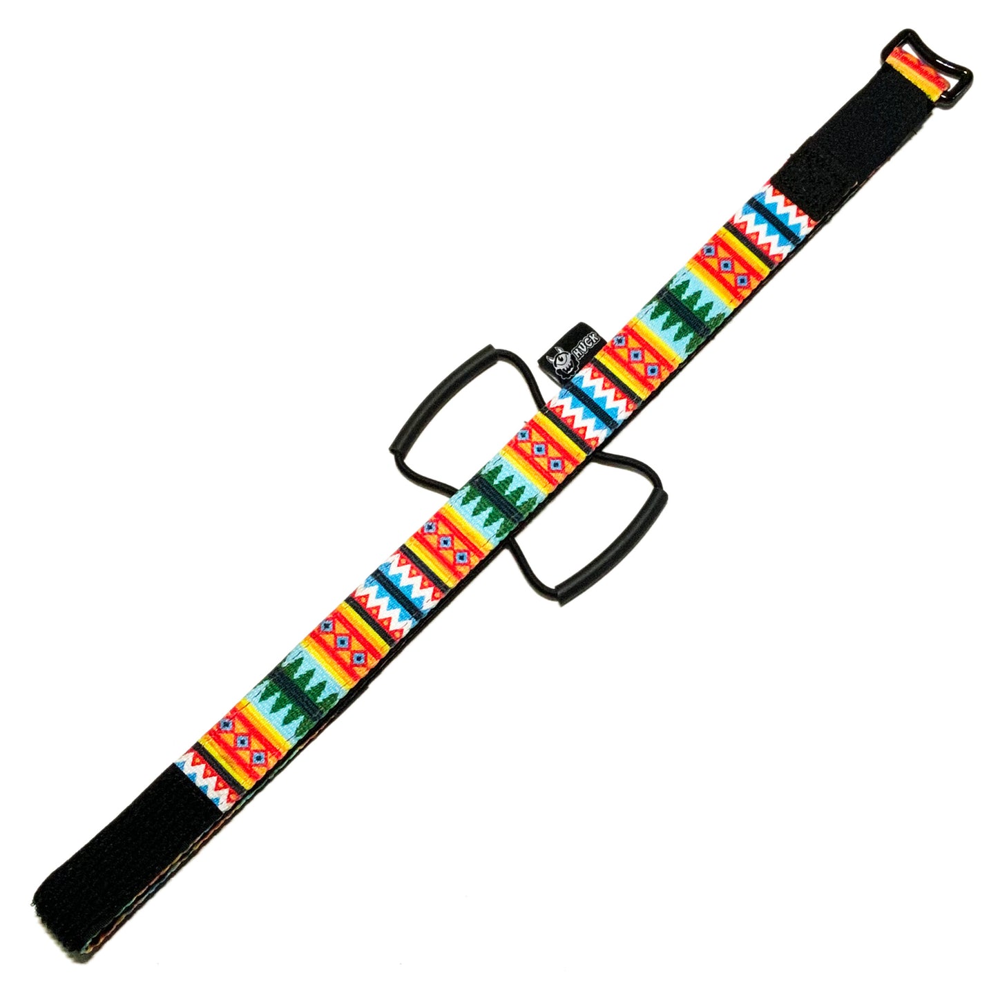Huck E-bike Enduro Strap, Bike storage strap, summer pines design, multi-colours. gift idea for mountain bikers, perfect gifts for cyclists