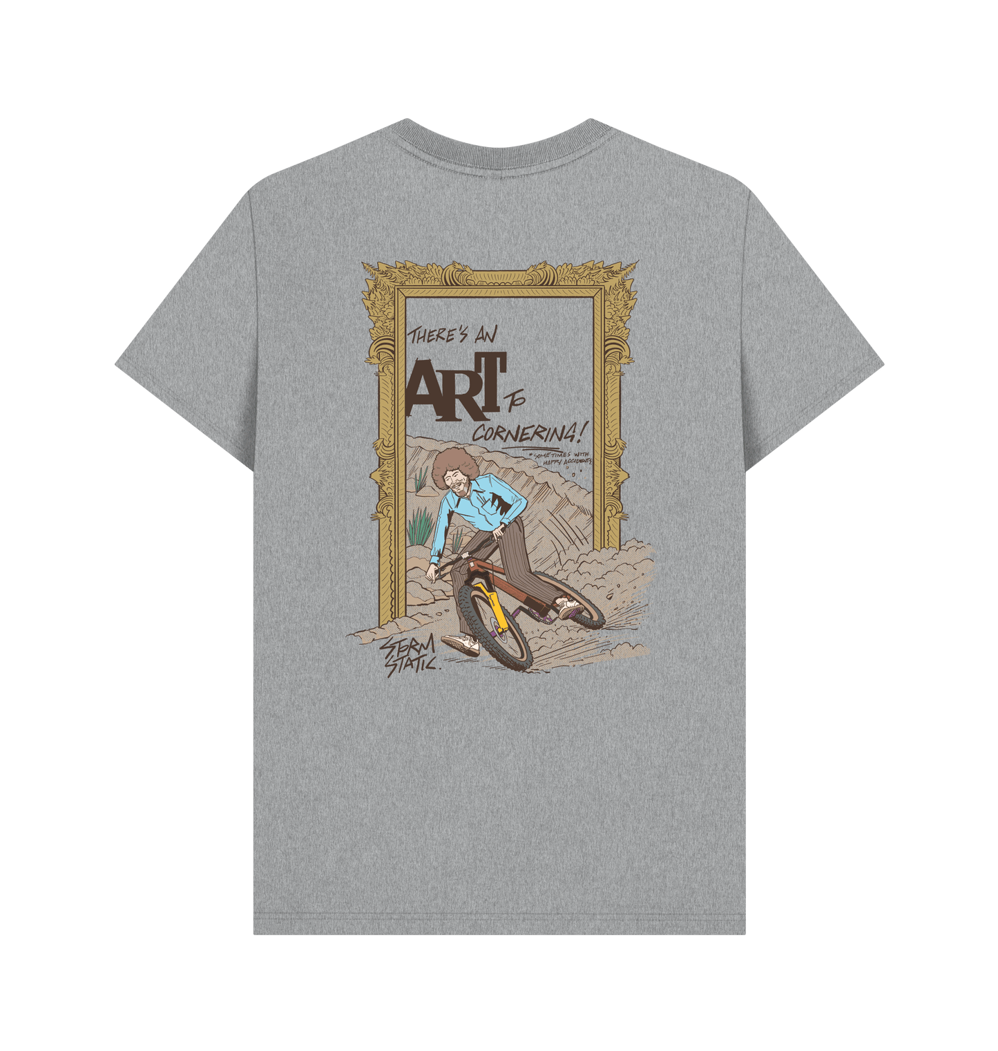 Athletic Grey Printed T-shirt Back