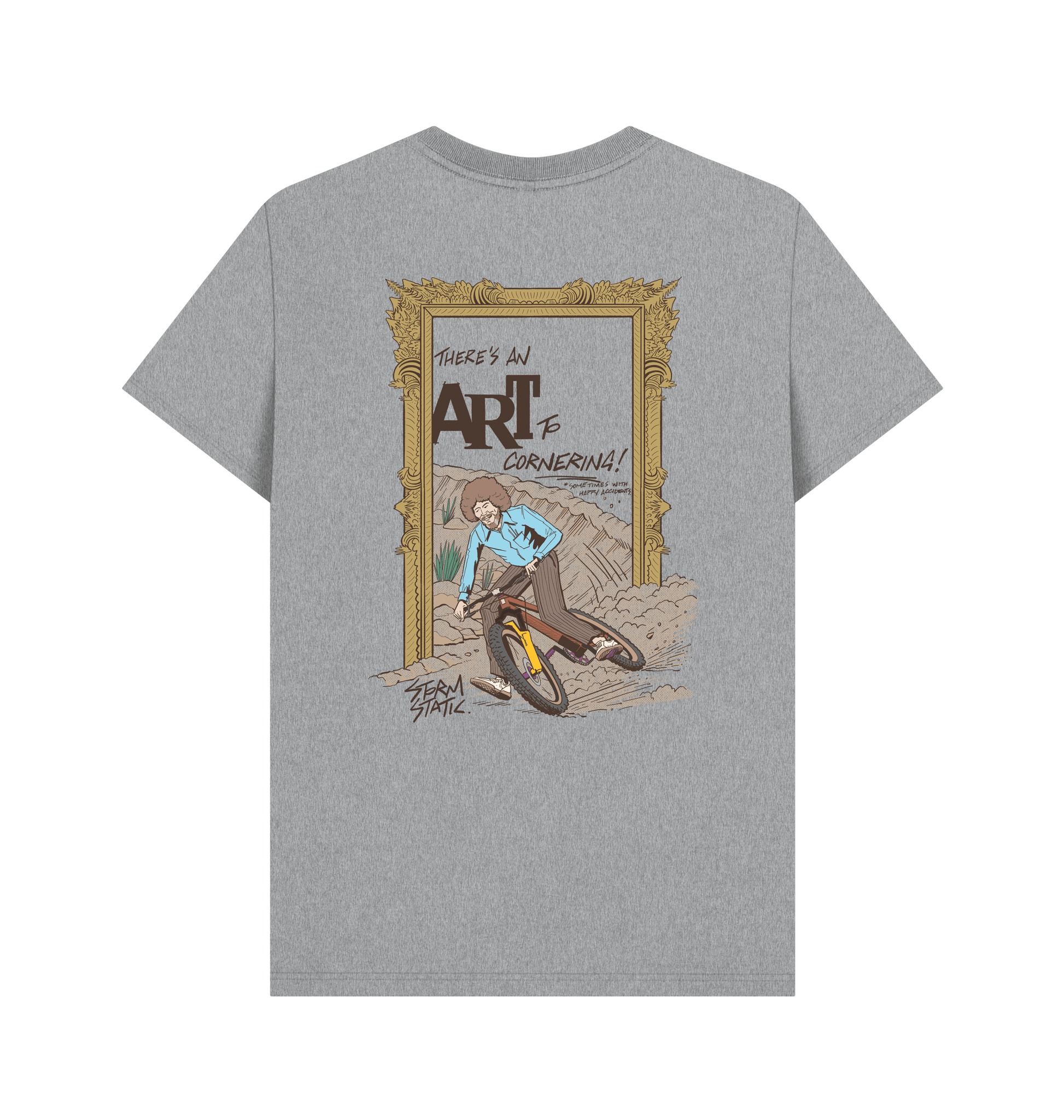 Athletic Grey Printed T-shirt Back