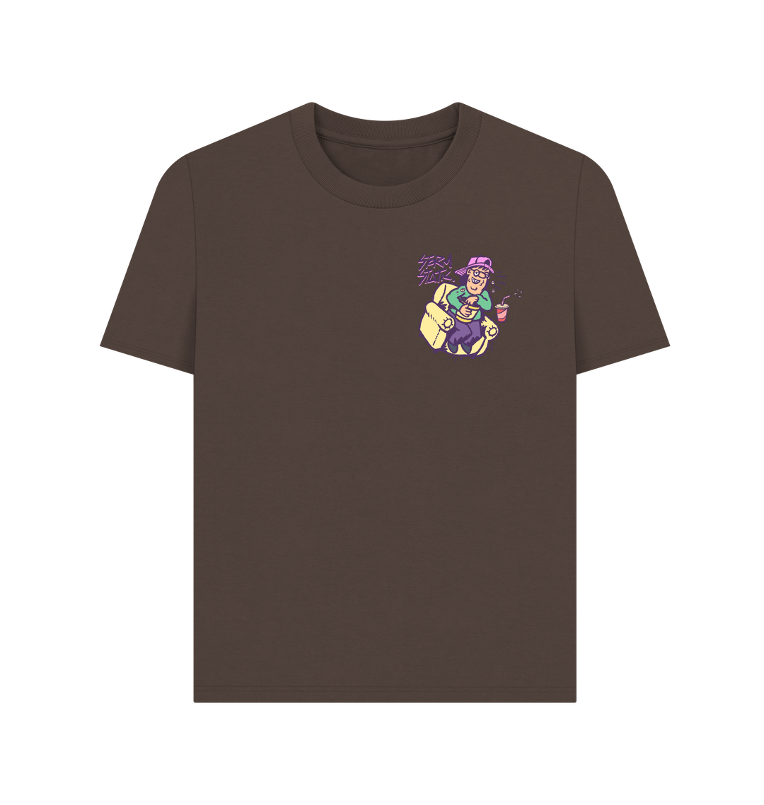 Chocolate Printed T-shirt Front