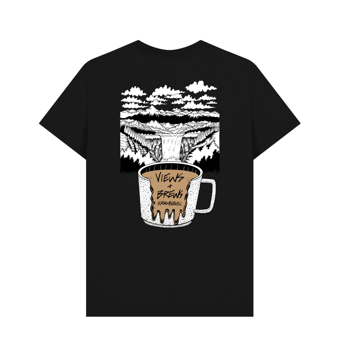 Black Printed T-shirt Back
