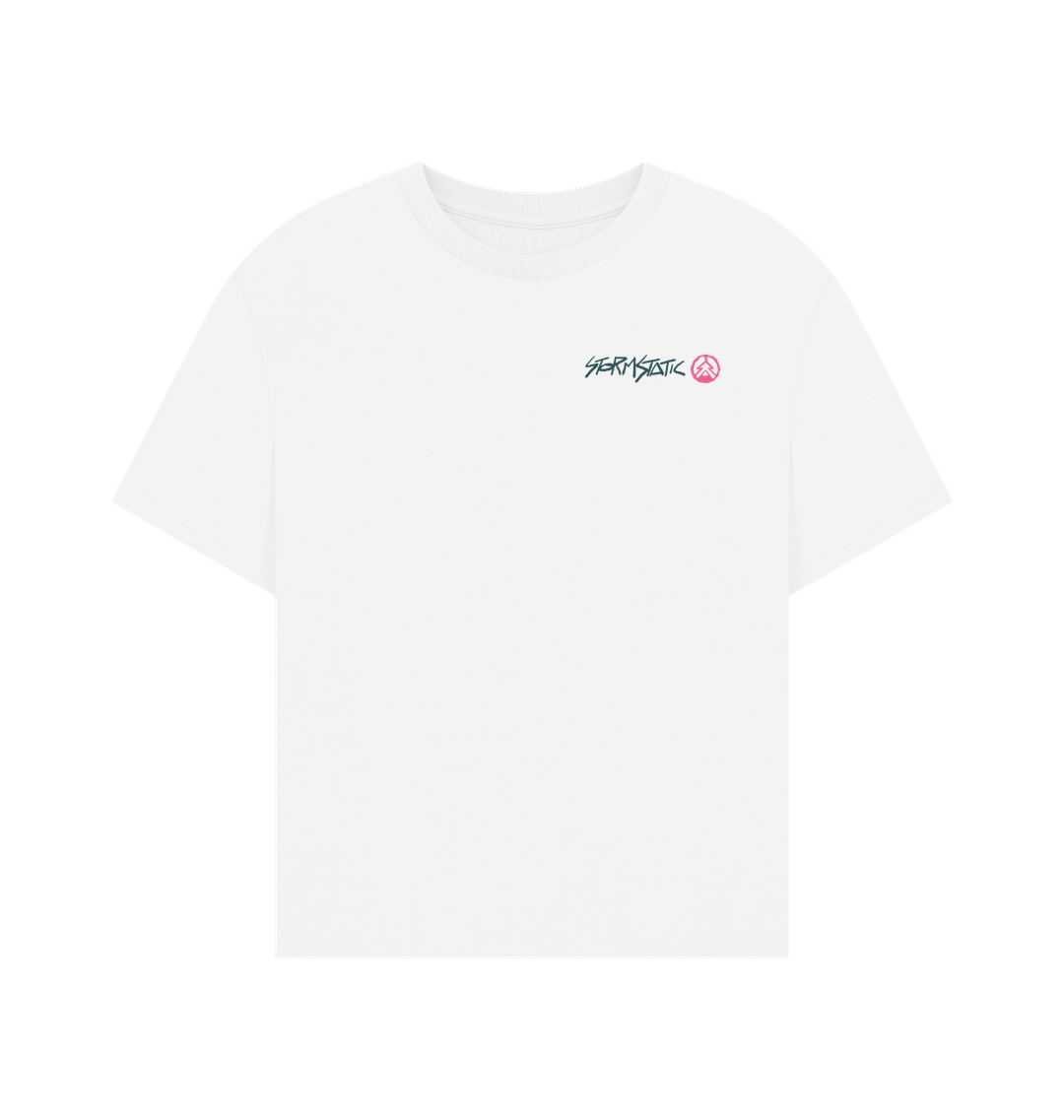 White Printed T-shirt Front