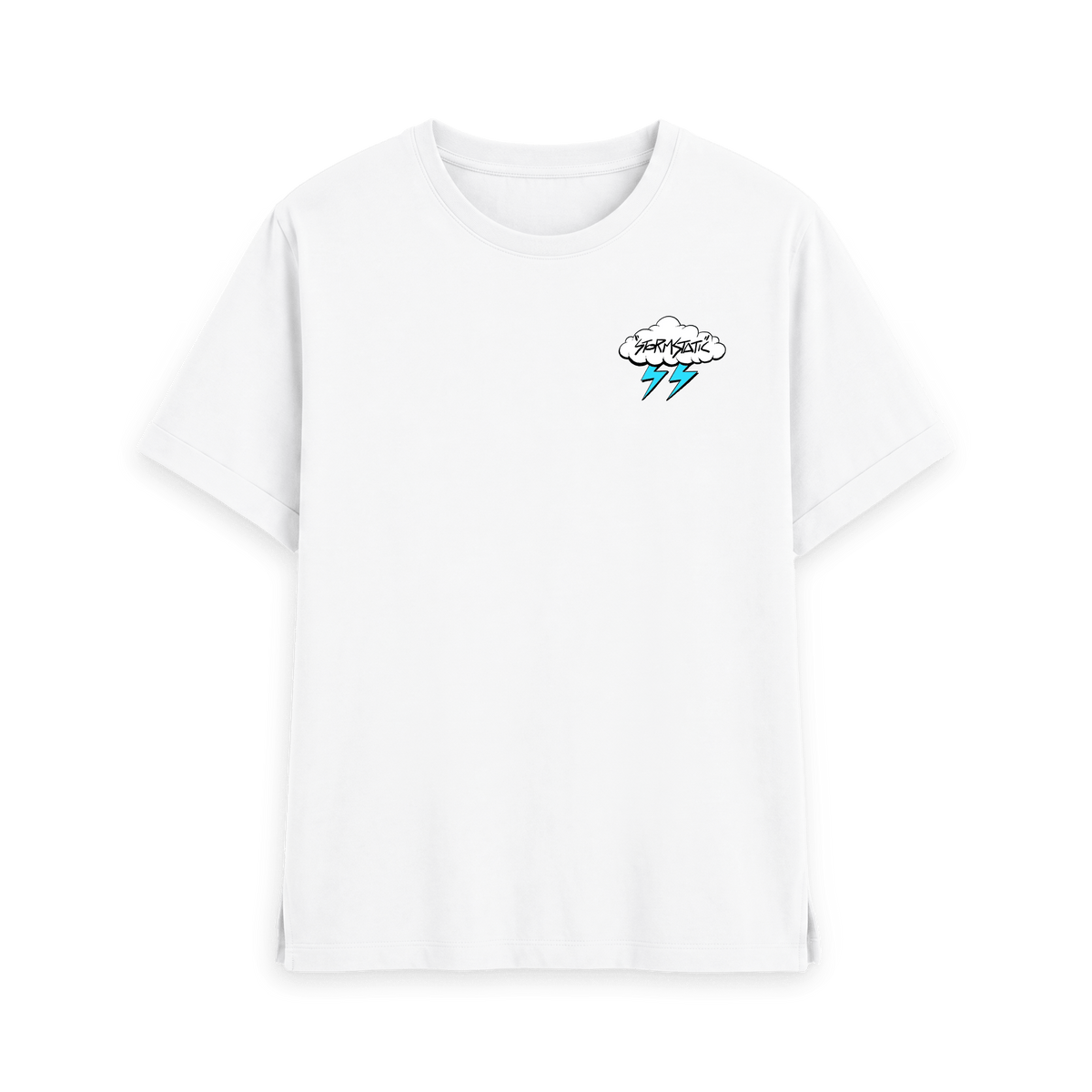 White Printed T-shirt Front