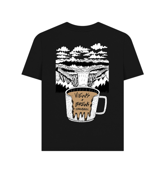 Black Printed T-shirt Back
