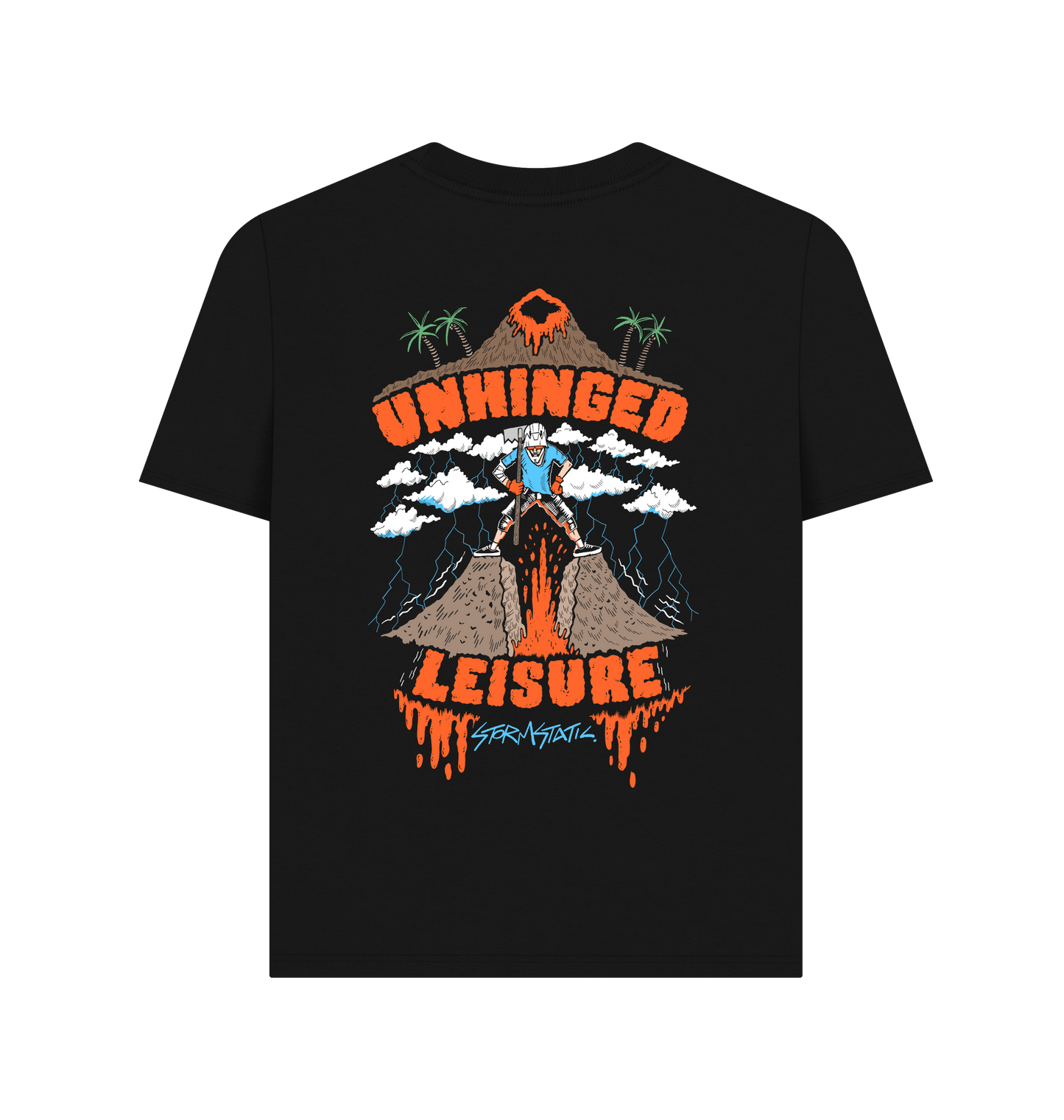 Black Printed T-shirt Back