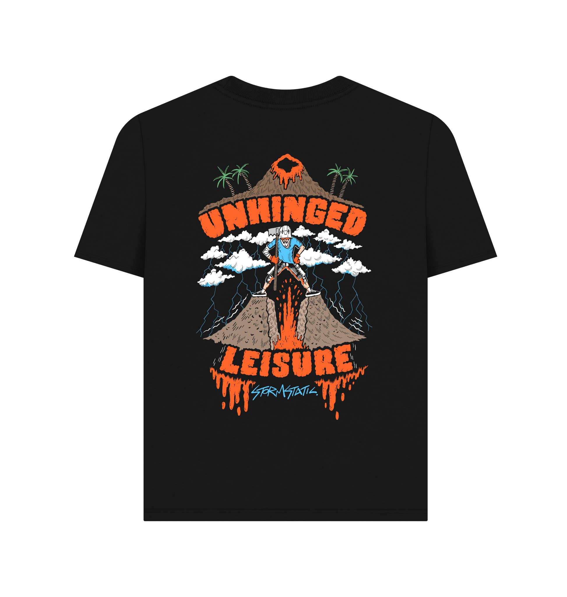 Black Printed T-shirt Back