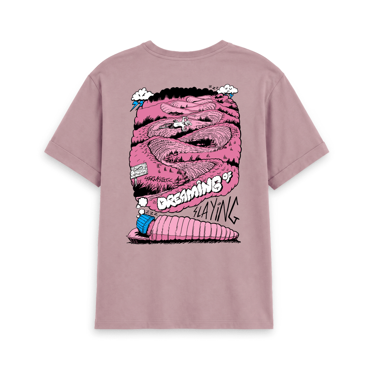 Mauve Printed T-shirt Back