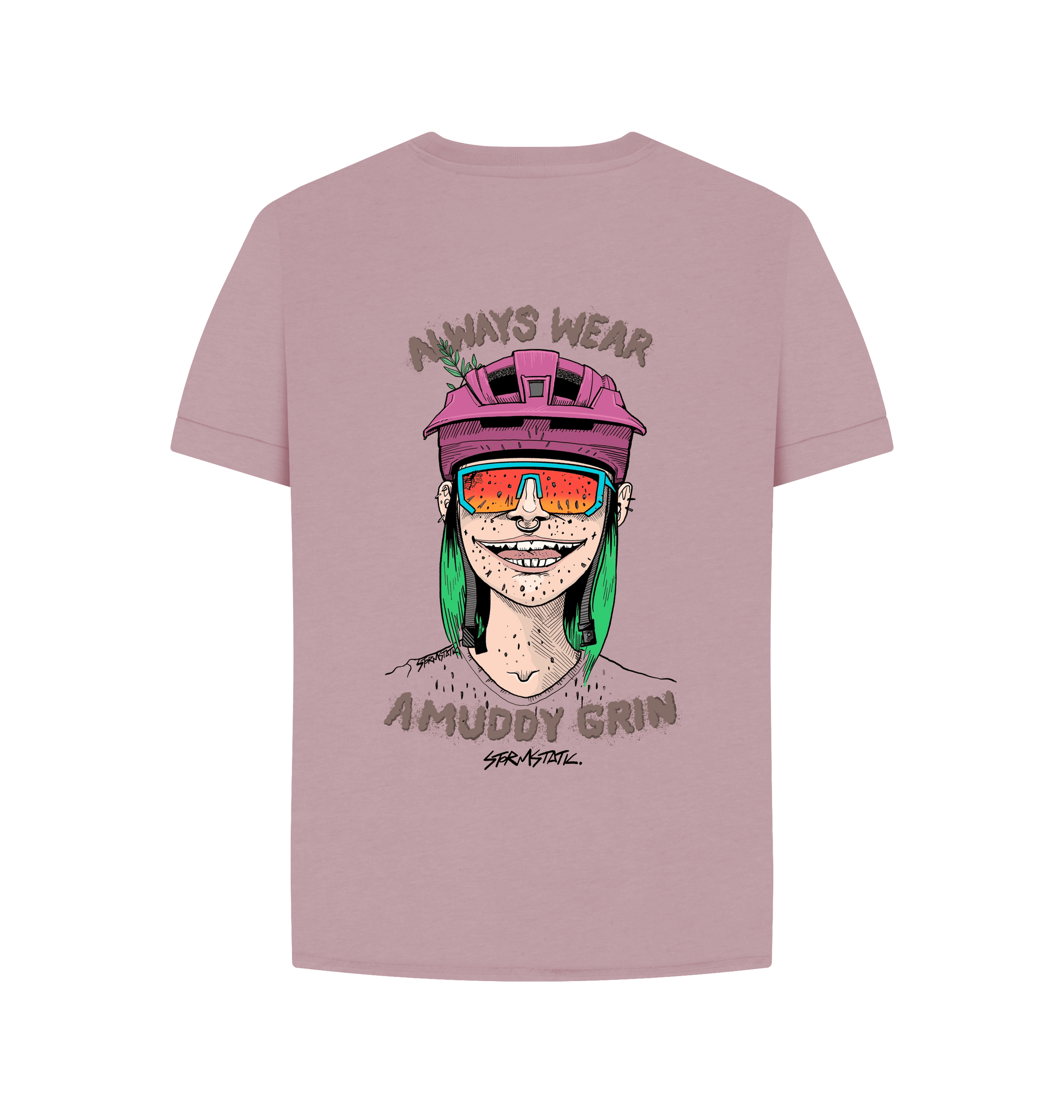 Mauve Printed T-shirt Back