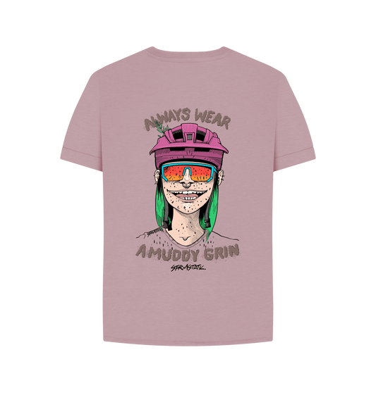 Mauve Printed T-shirt Back