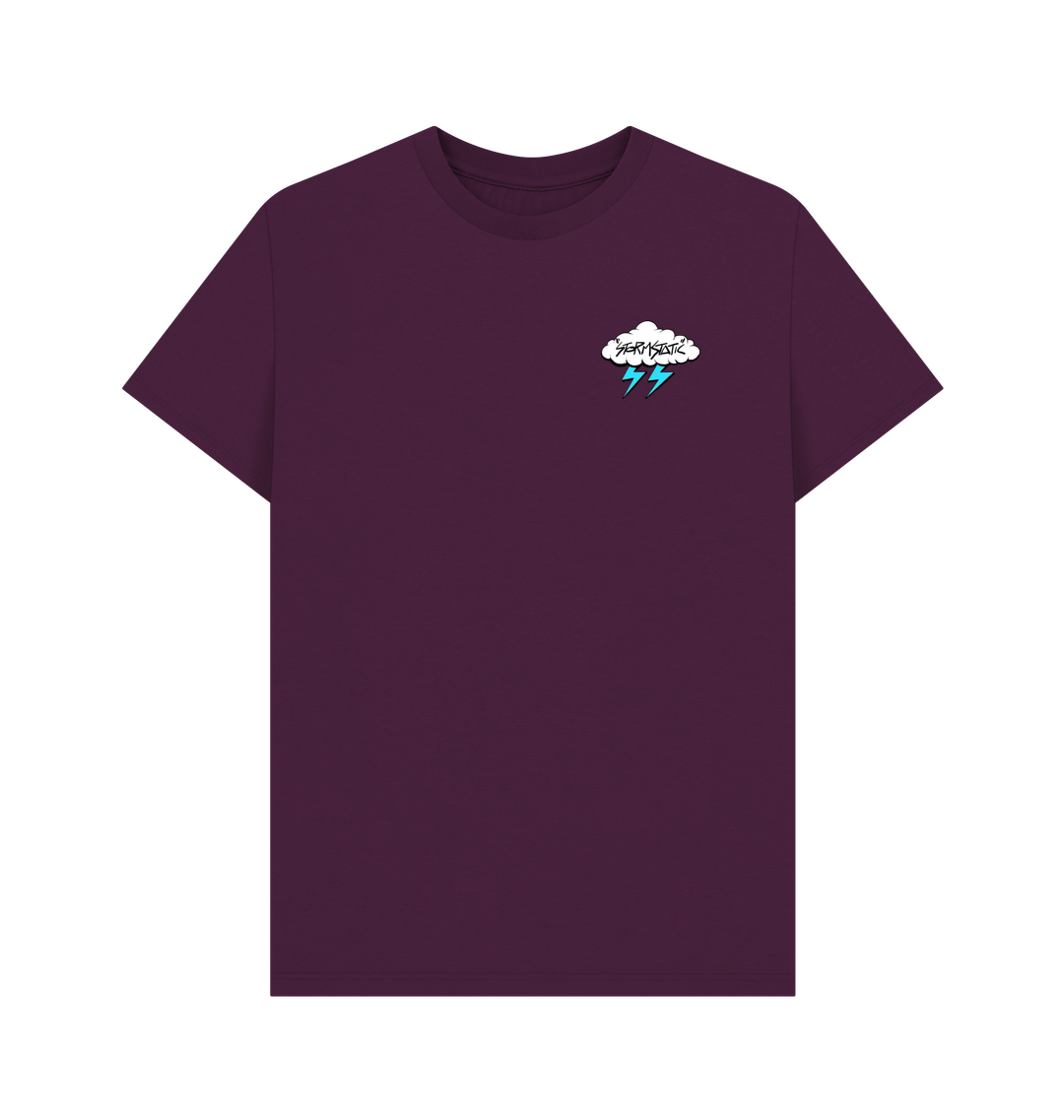 Purple Printed T-shirt Front