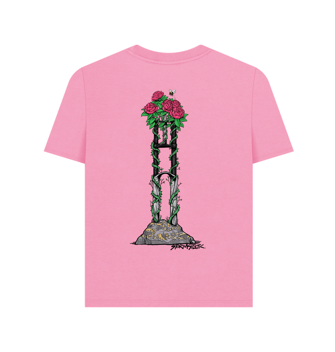 Rose Pink Printed T-shirt Back