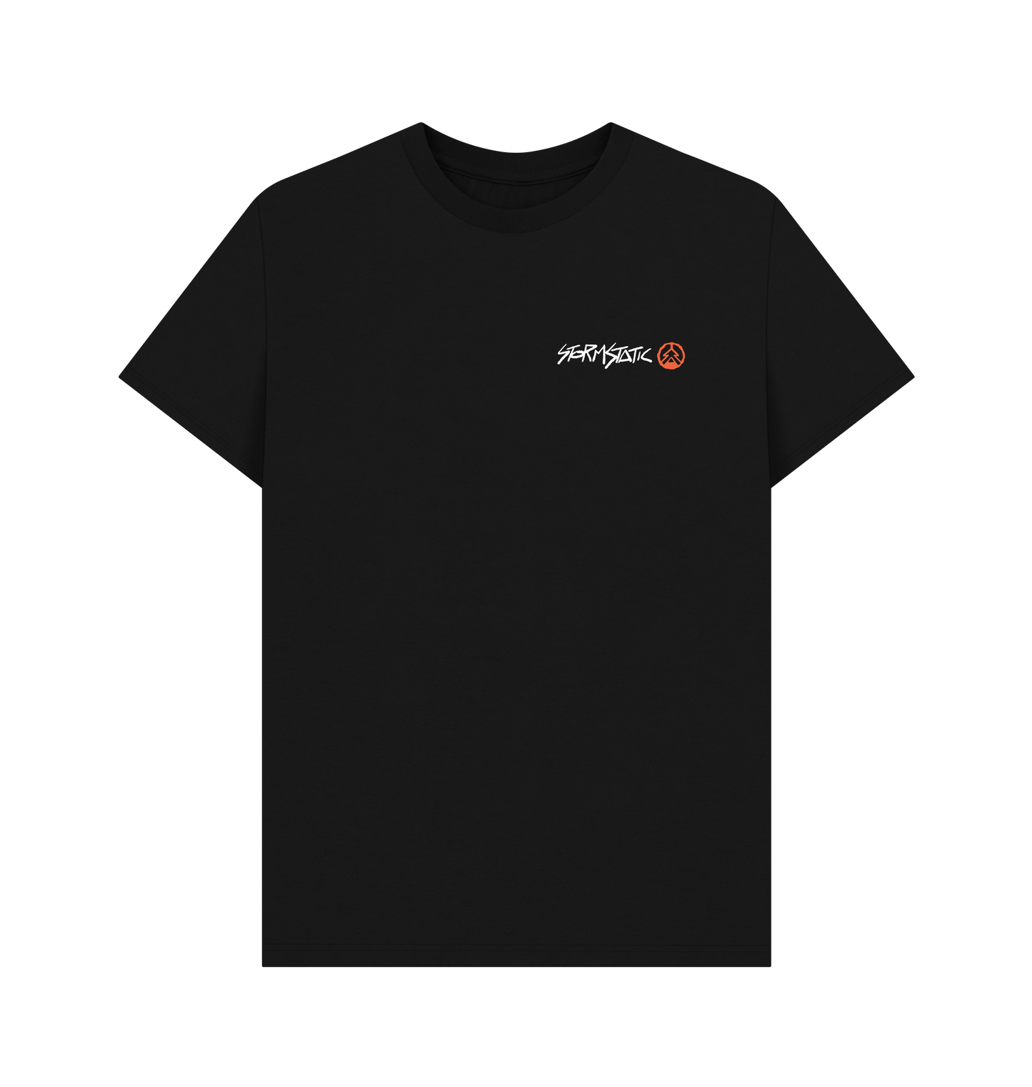 Black Printed T-shirt Front