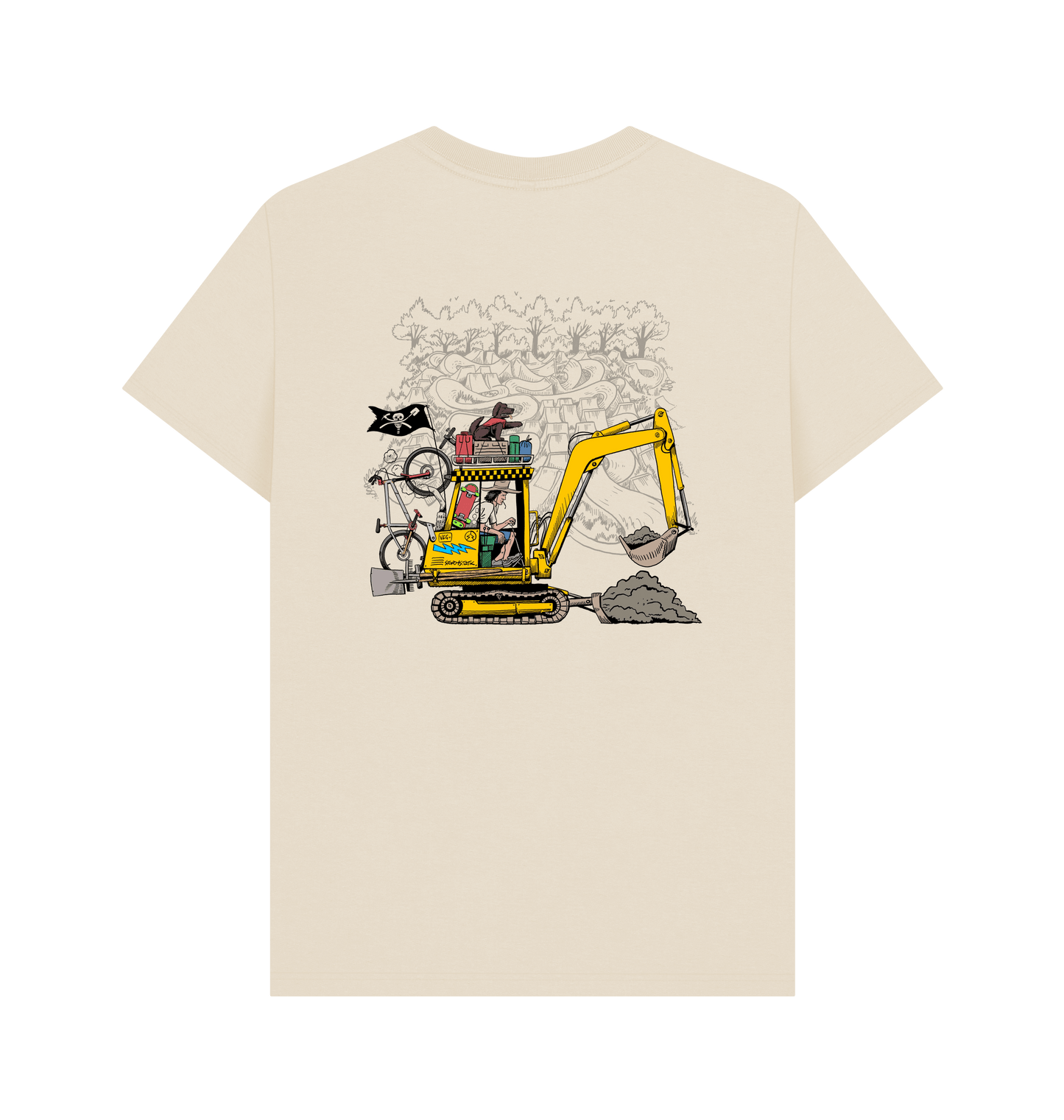 Oat Printed T-shirt Back