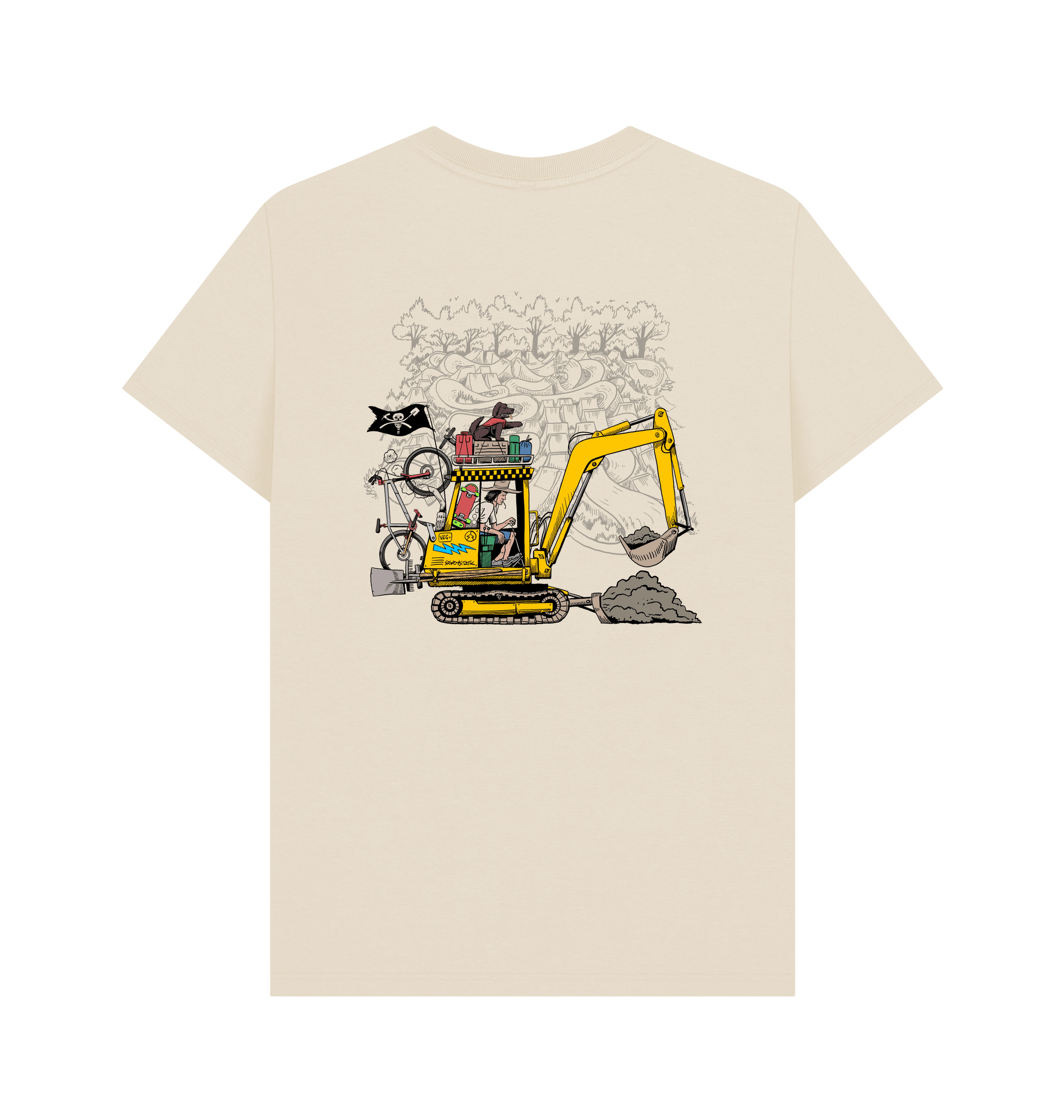 Oat Printed T-shirt Back