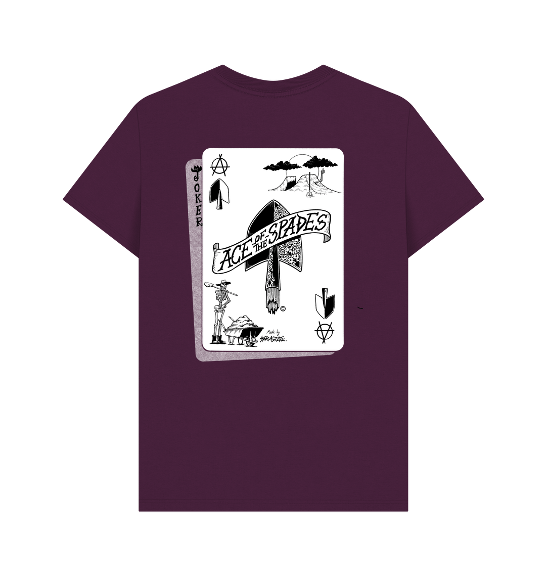 Purple Printed T-shirt Back