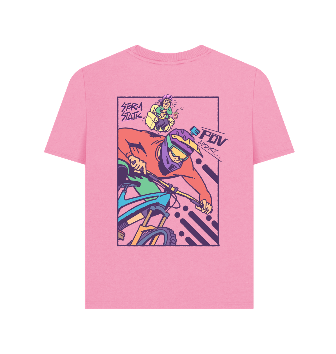 Rose Pink Printed T-shirt Back