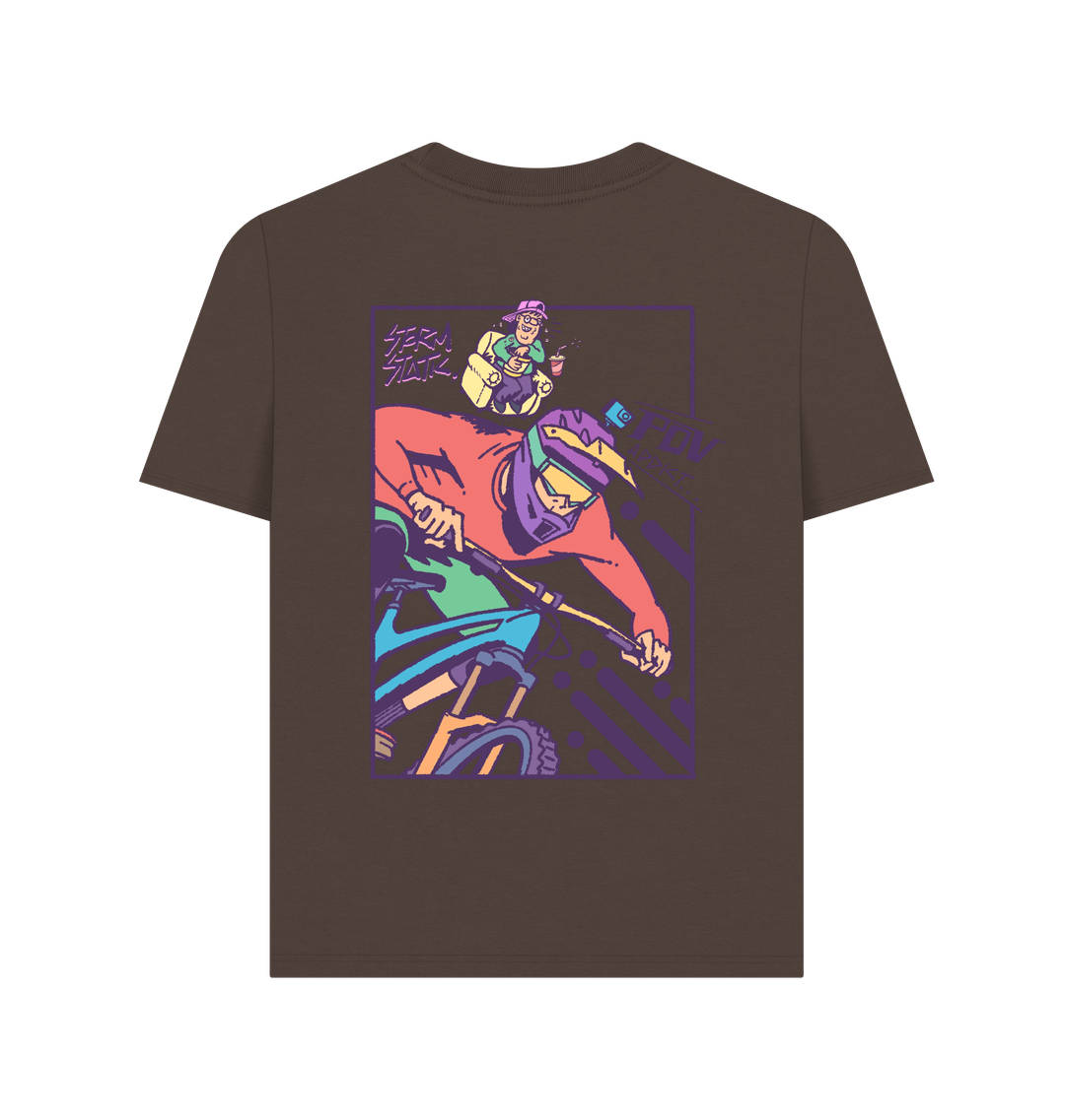 Chocolate Printed T-shirt Back