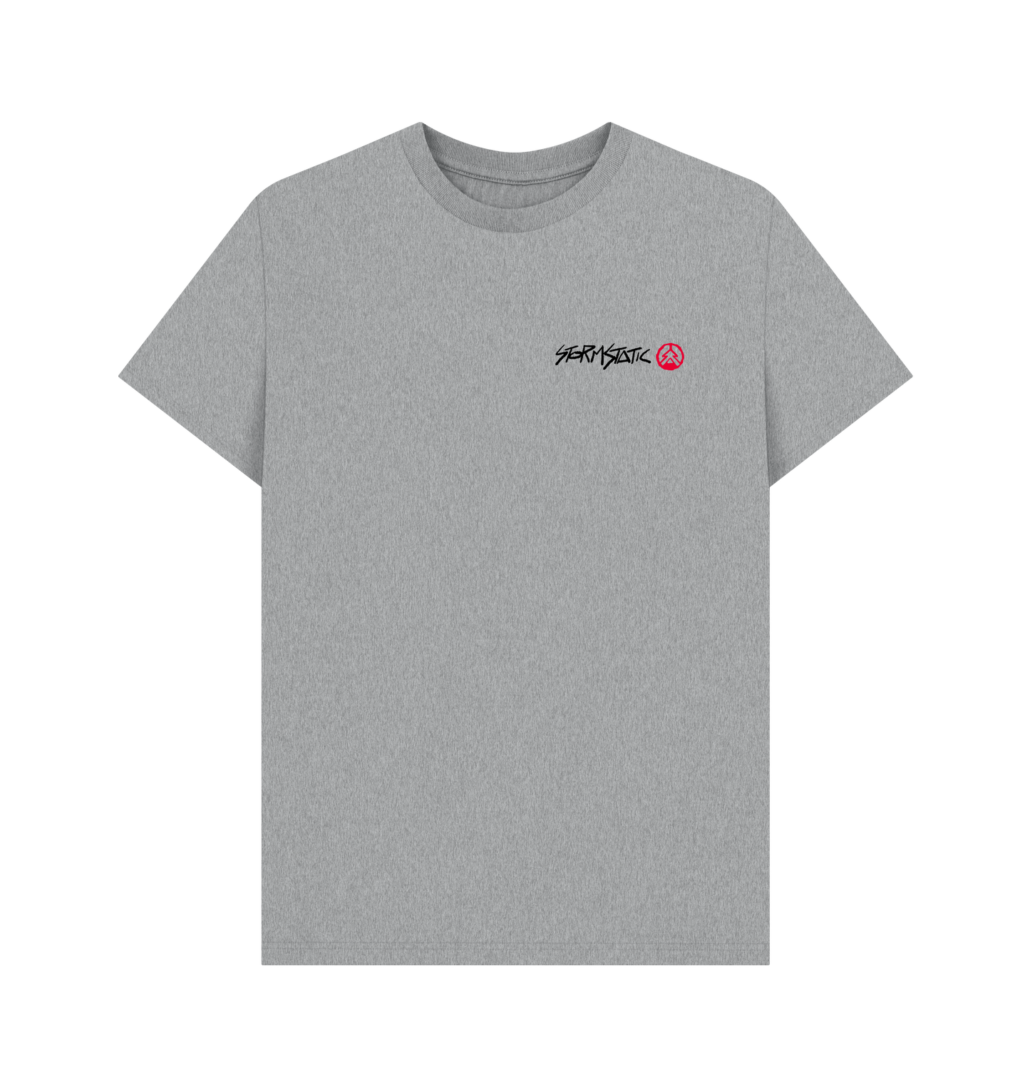 Athletic Grey Printed T-shirt Front