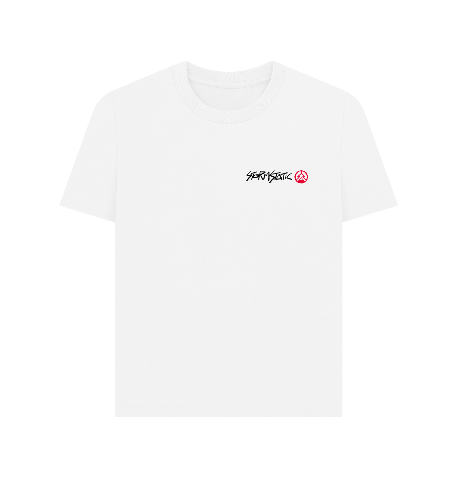 White Printed T-shirt Front
