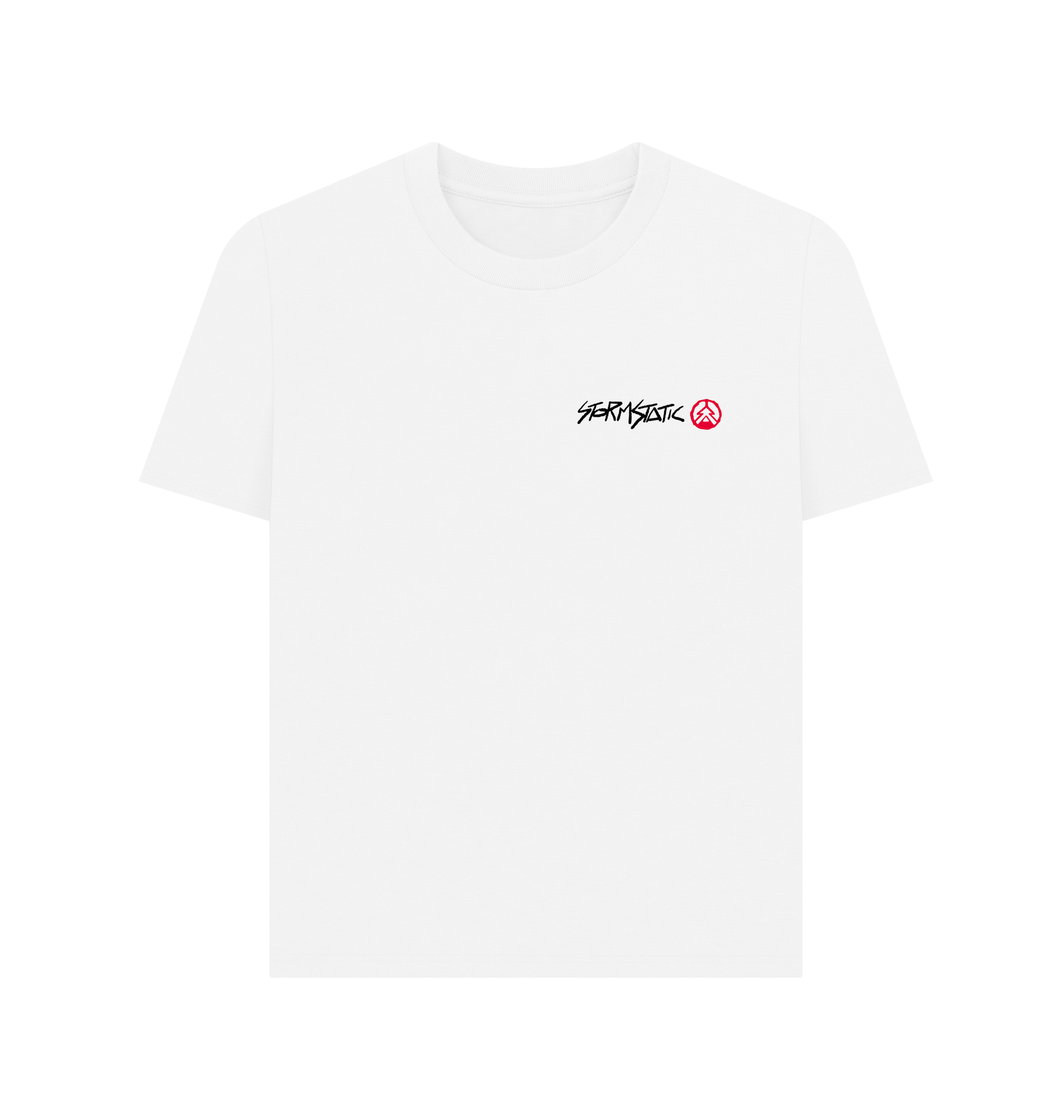 White Printed T-shirt Front