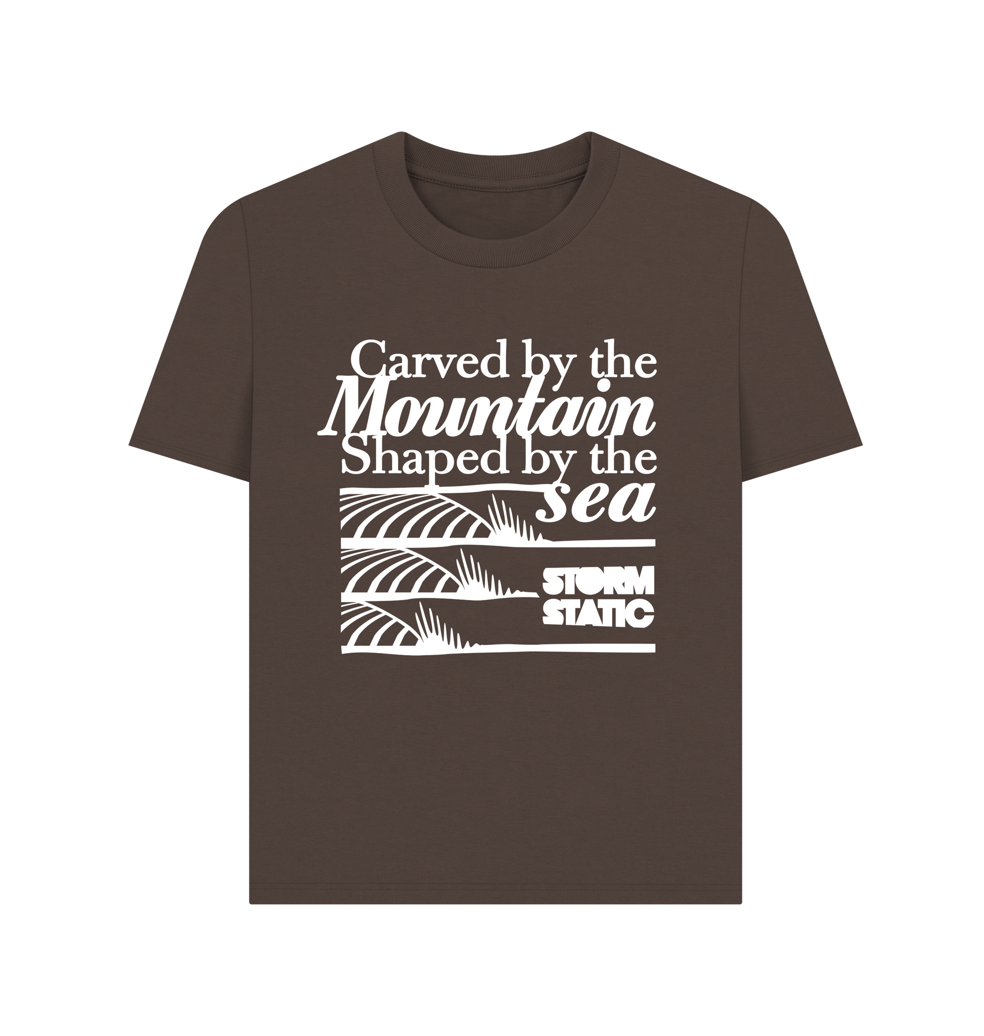 Chocolate Printed T-shirt Front