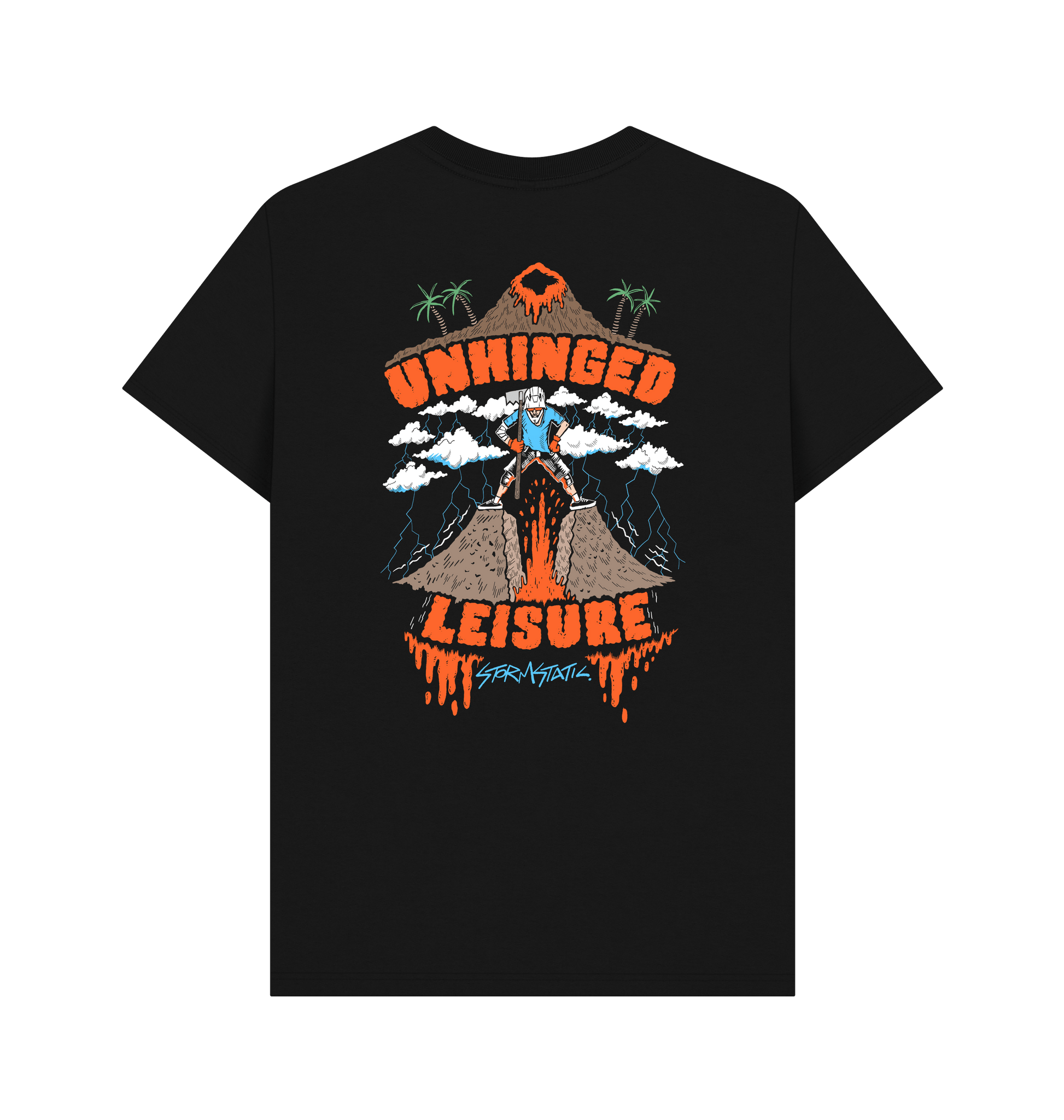 Black Printed T-shirt Back