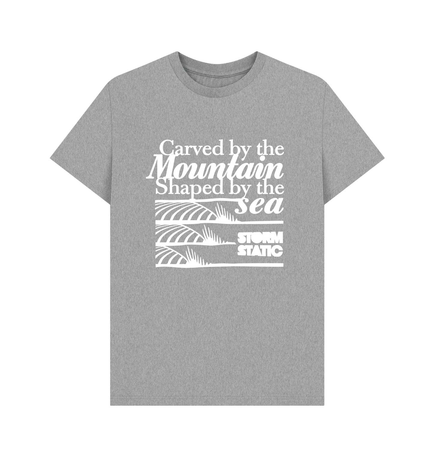 Athletic Grey Printed T-shirt Front
