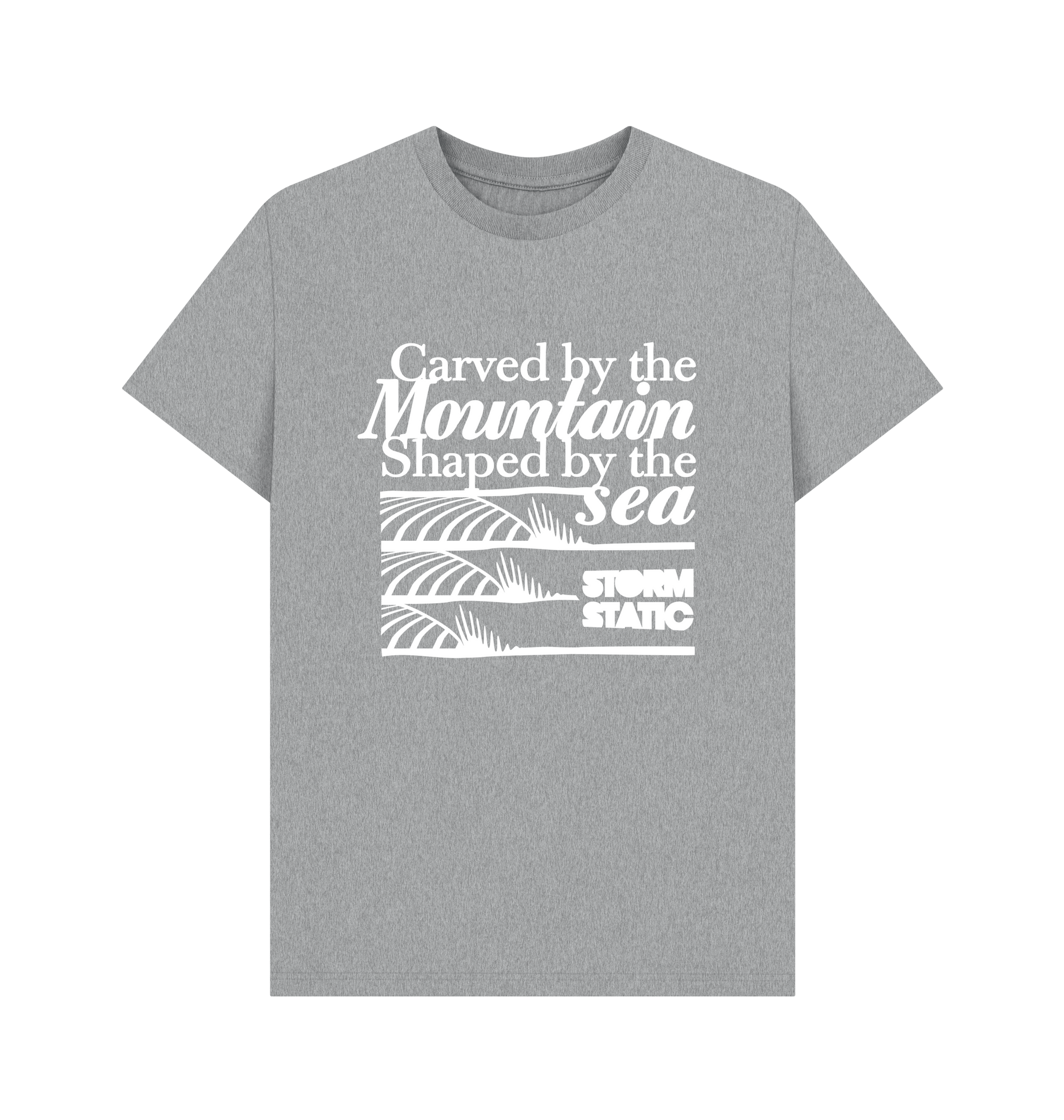 Athletic Grey Printed T-shirt Front