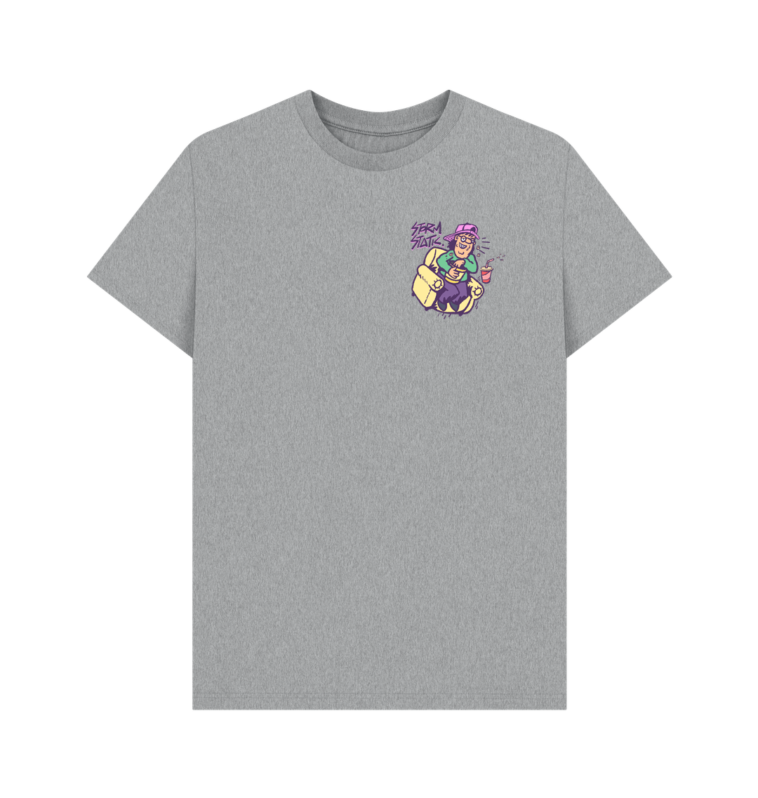 Athletic Grey Printed T-shirt Front