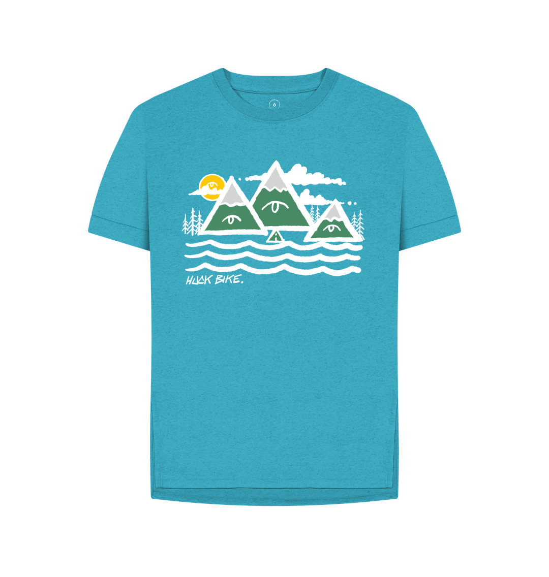 Ocean Blue Printed T-shirt Front