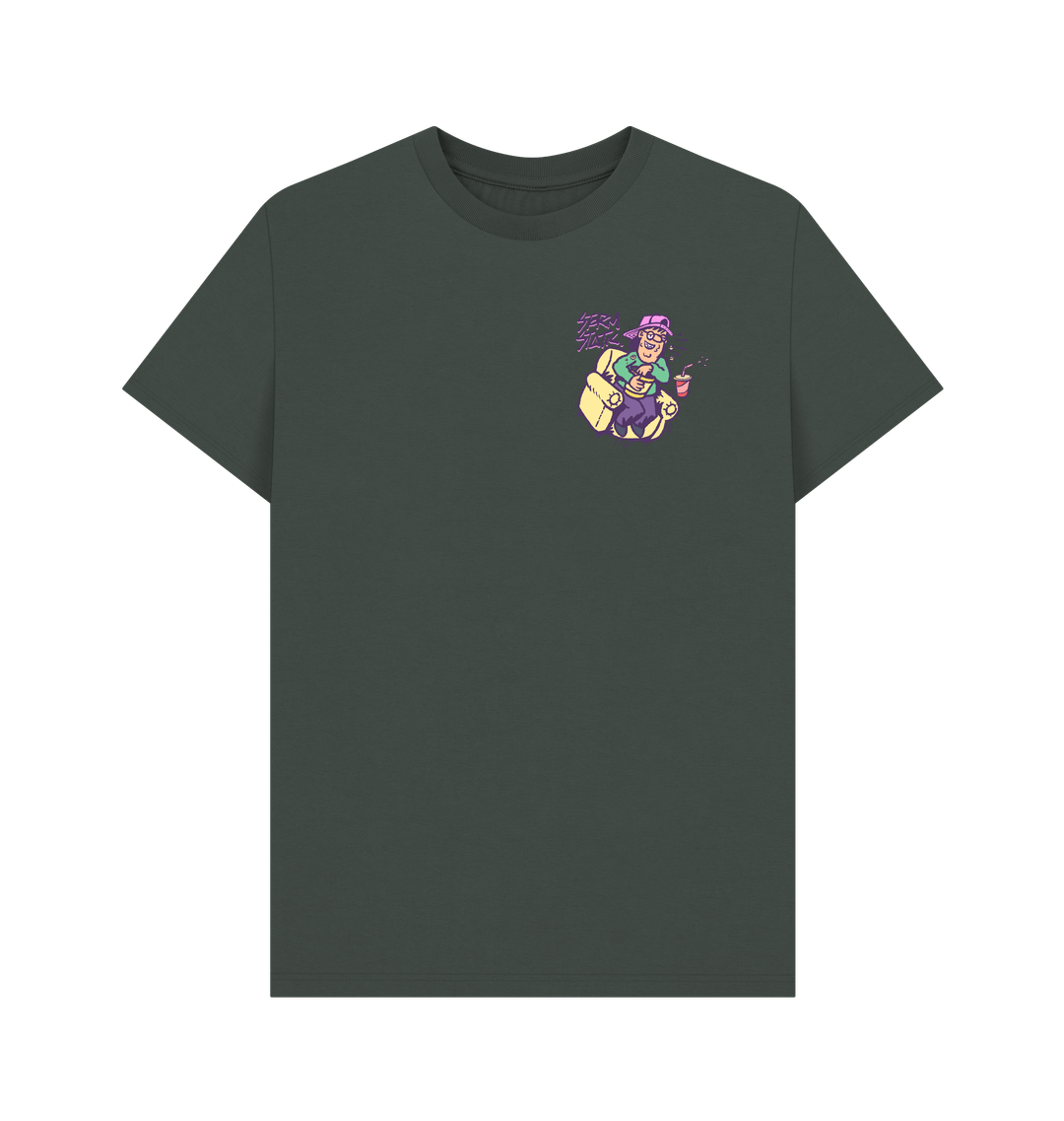 Dark Grey Printed T-shirt Front