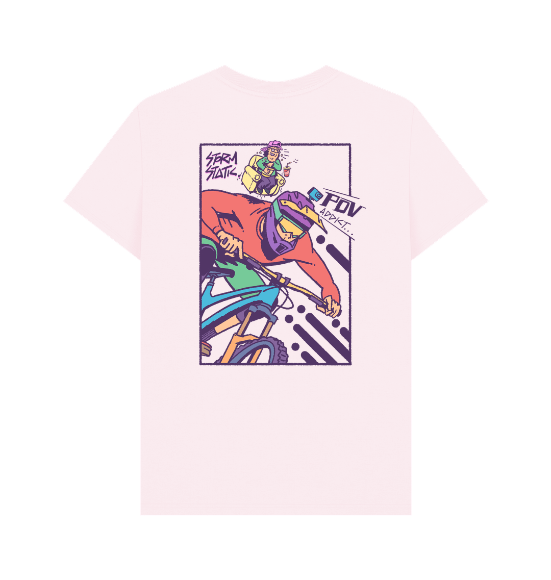 Pink Printed T-shirt Back