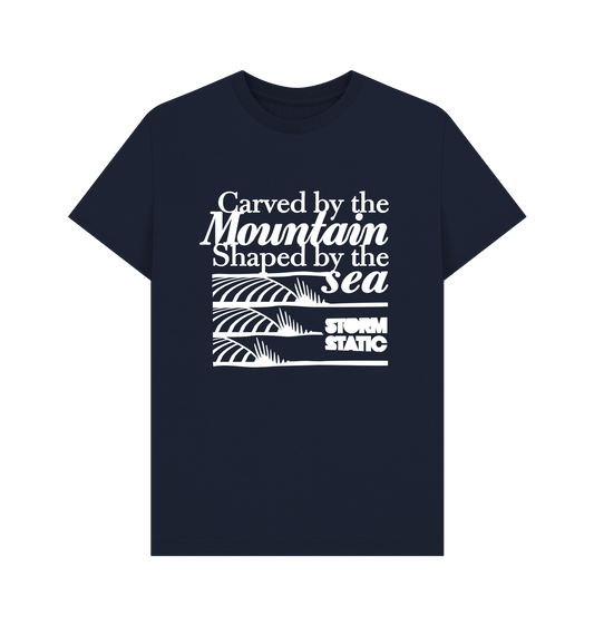 Navy Blue Printed T-shirt Front