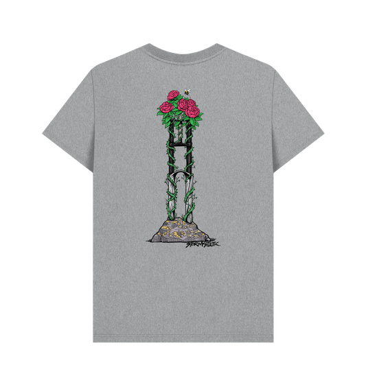 Athletic Grey Printed T-shirt Back