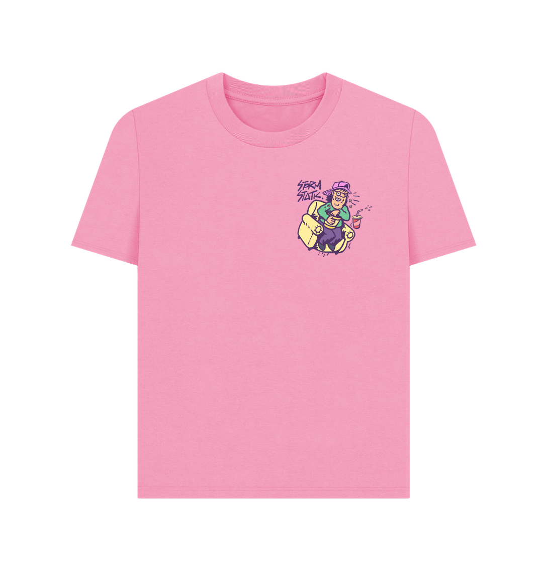 Rose Pink Printed T-shirt Front