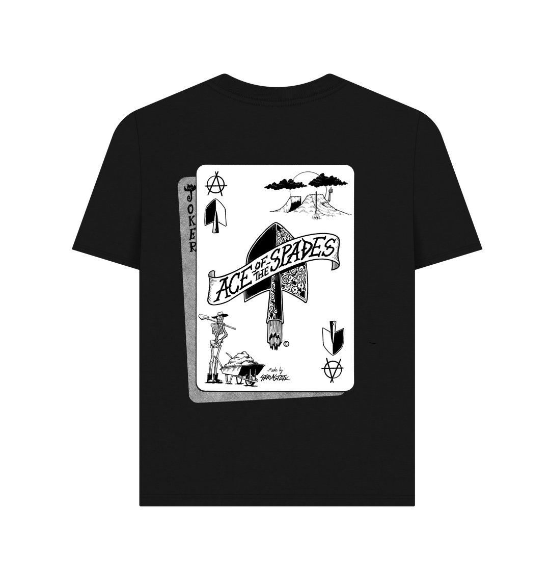Black Printed T-shirt Back