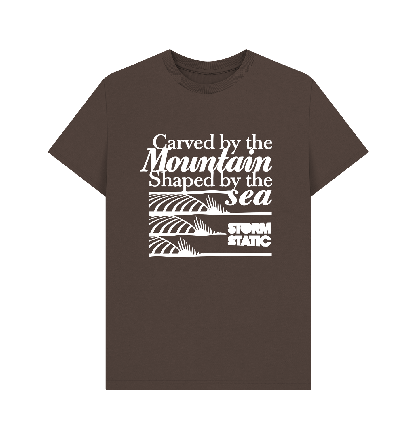 Chocolate Printed T-shirt Front
