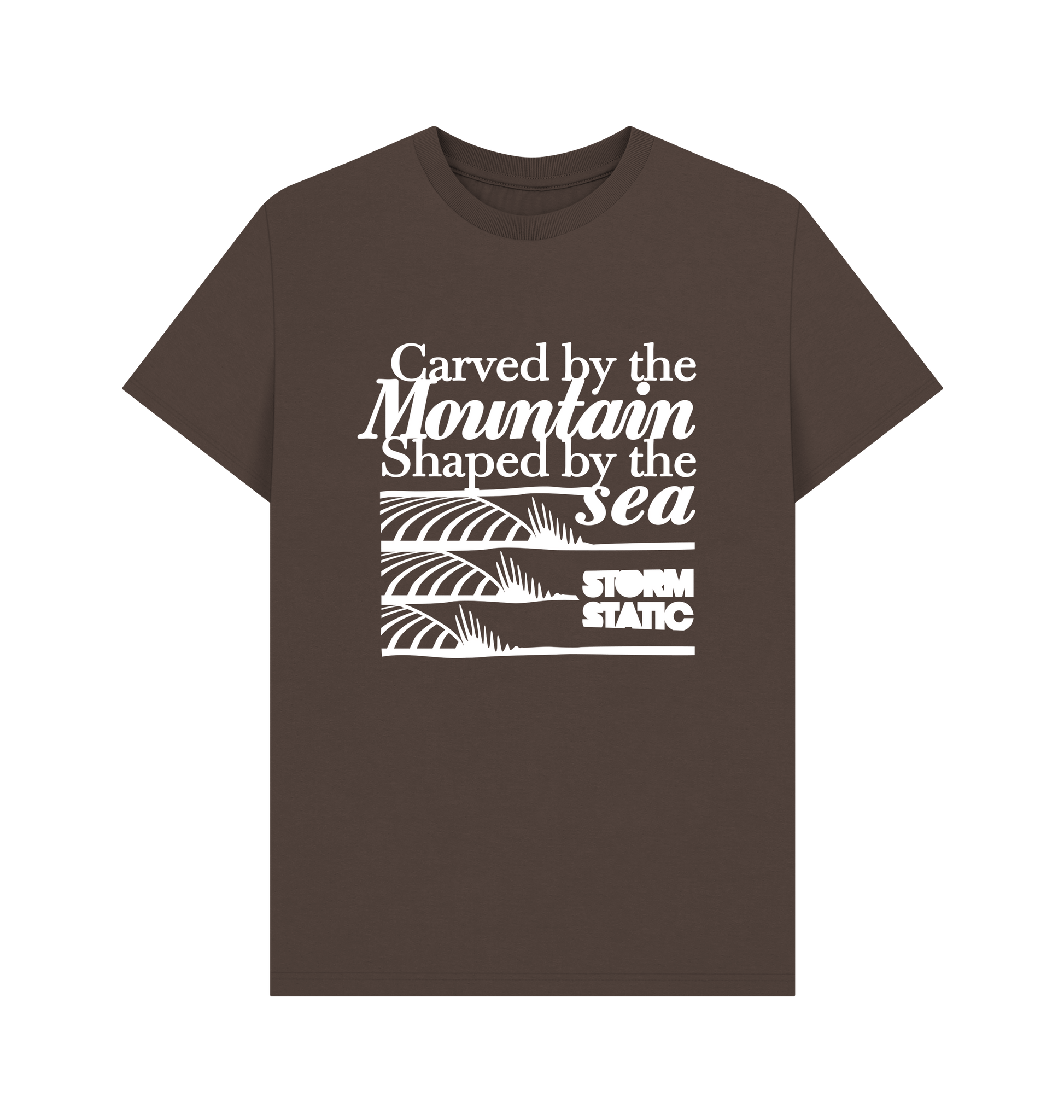 Chocolate Printed T-shirt Front