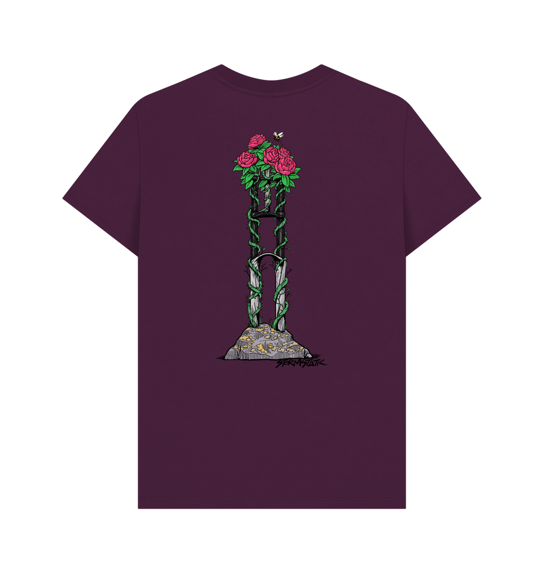 Purple Printed T-shirt Back