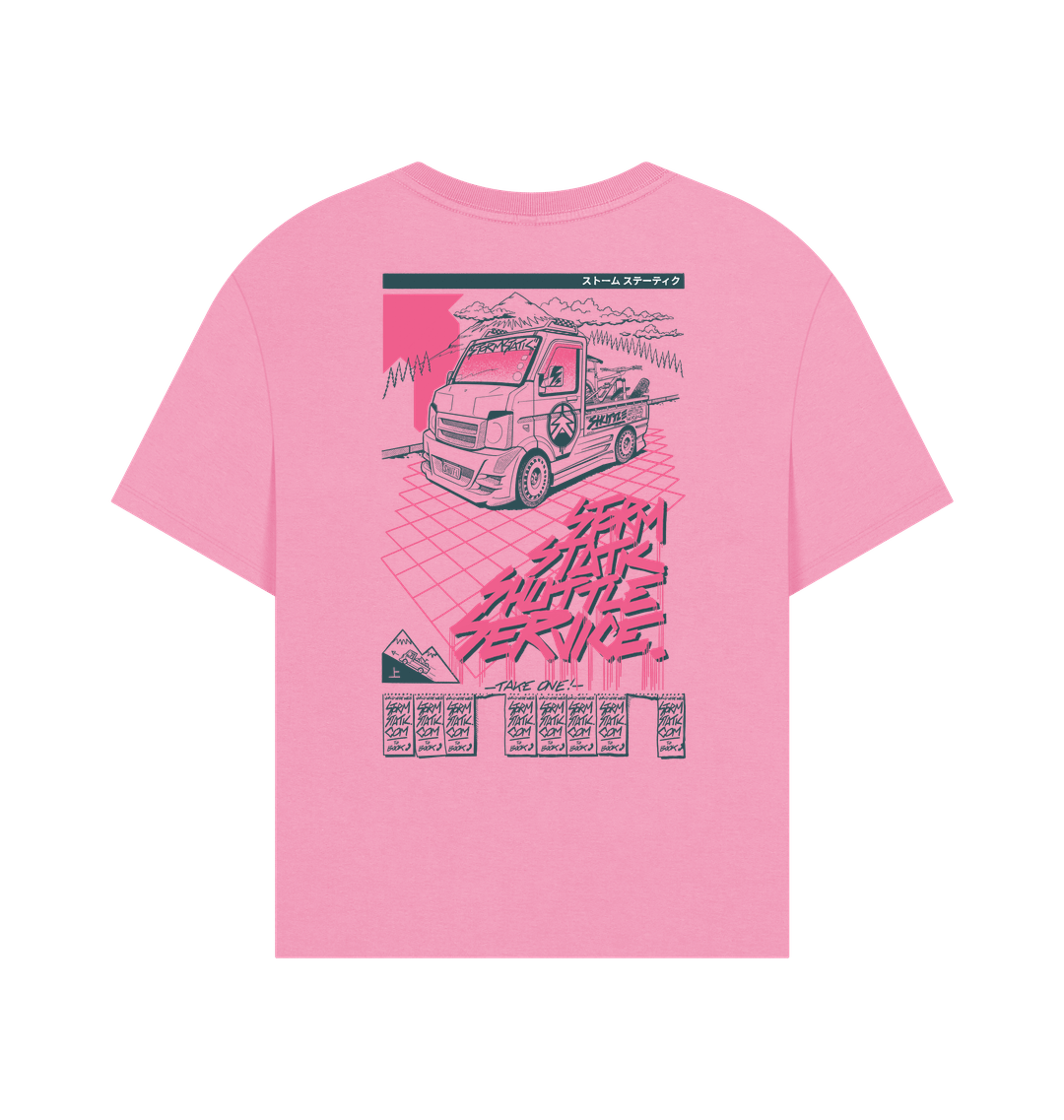 Rose Pink Printed T-shirt Back