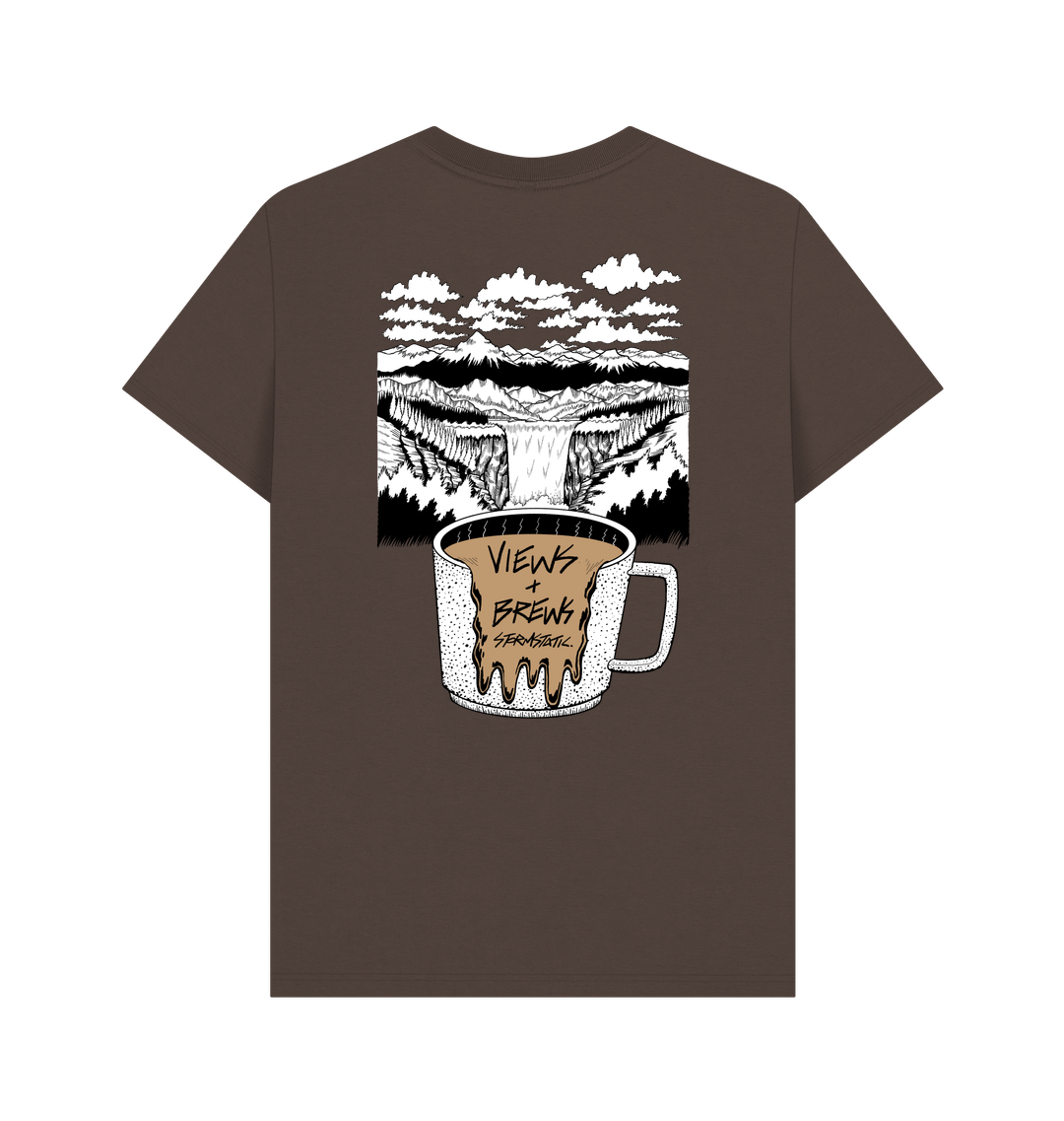 Chocolate Printed T-shirt Back