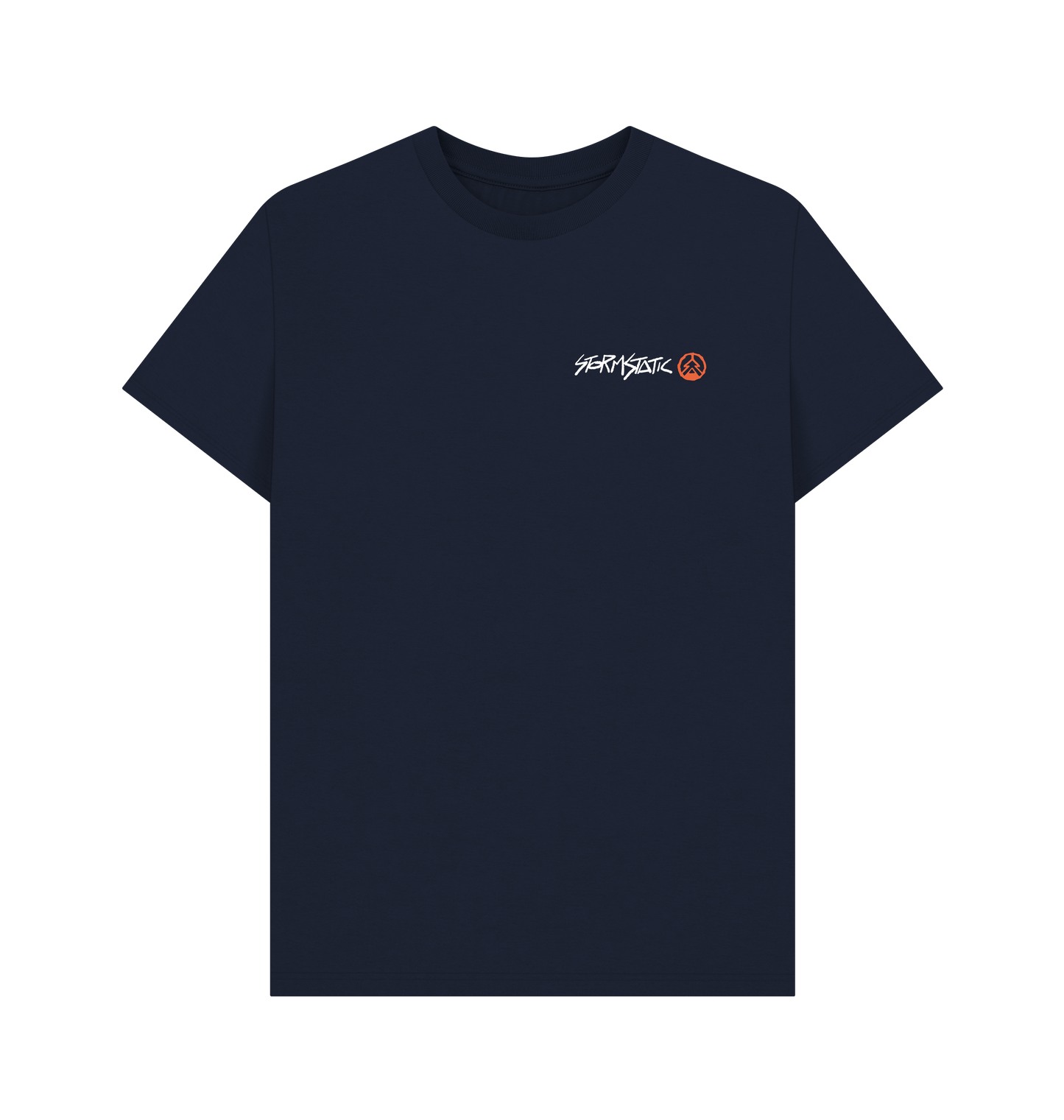 Navy Blue Printed T-shirt Front