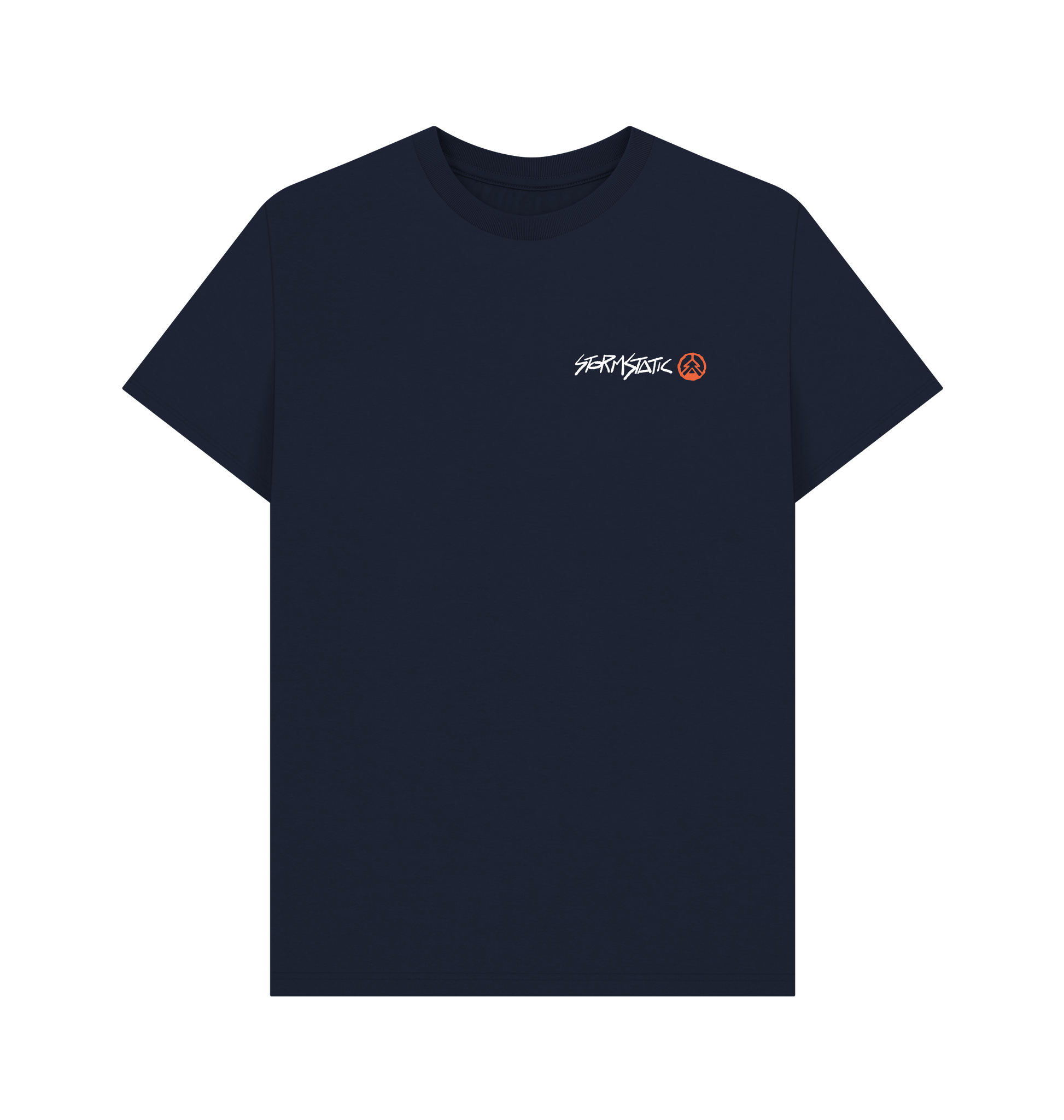 Navy Blue Printed T-shirt Front