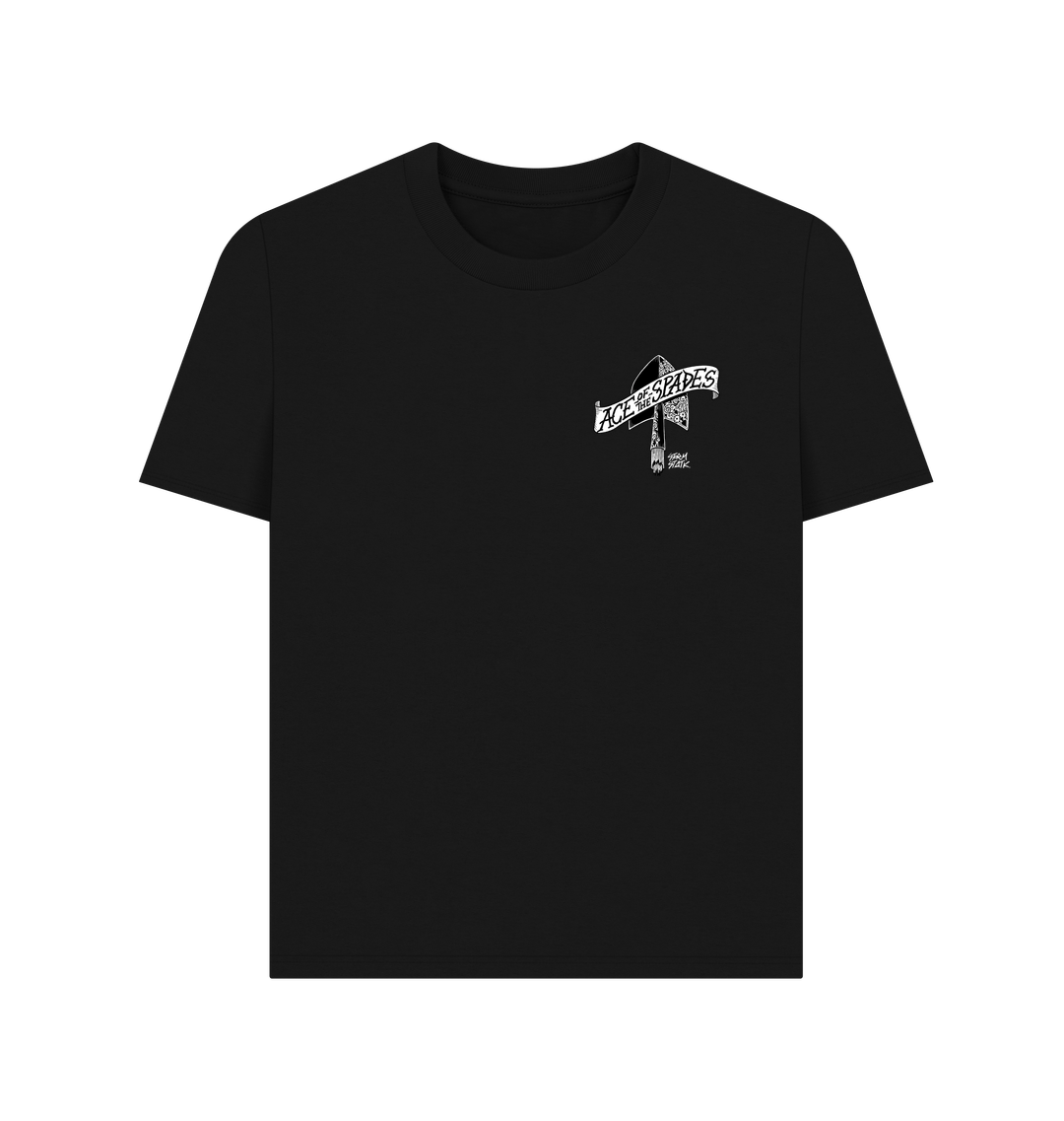 Black Printed T-shirt Front