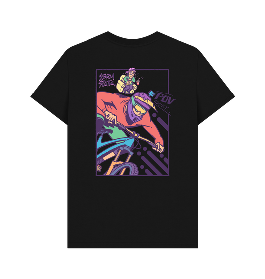 Black Printed T-shirt Back