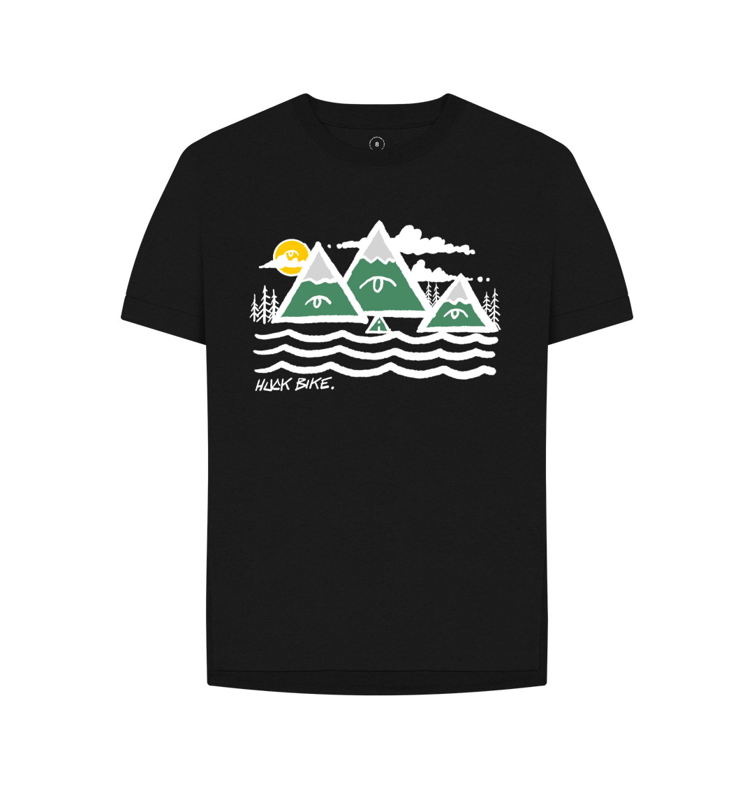 Black Printed T-shirt Front
