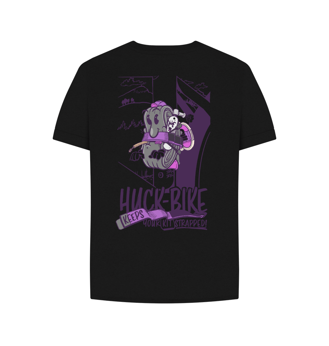 Black Printed T-shirt Back